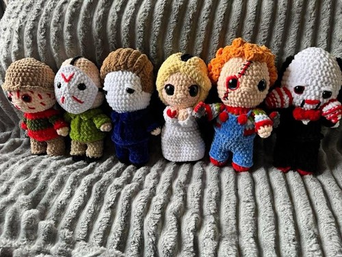 Hand crocheted horror movie - hand-crocheted,
