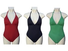 M&S Embroidered Swimsuit Swimming Costume Red Black Green Size 10 12 14 16 18 22