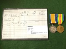 WW1 Medal Pair L/Cpl Walter W