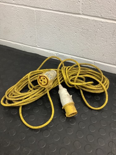 110v extension lead 16a yellow - lead,