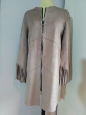 Zara Beige Faux Suede Jacket