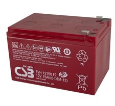 3 x CSB EVH 12150 Cyclic Lead Acid Battery Powabyke Electric Bike 12V 15Ah