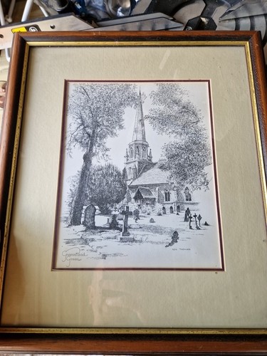 Framed pencil drawing - pencil, of