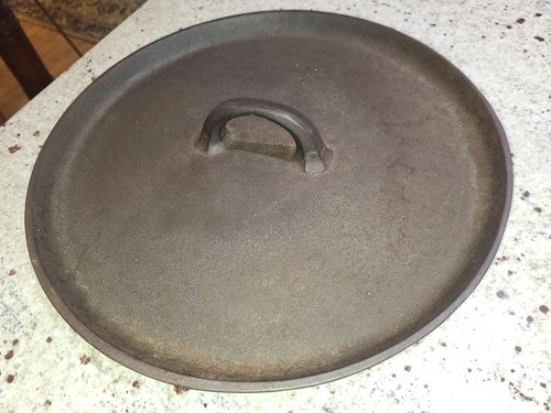 Antique cast iron lid - 13.5",