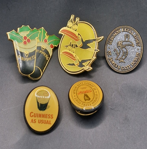 Vintage guinness pin badge - pin,