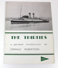 Clyde River Steamer Club Thirties Donald Robertson History Shipping Steam Ships 