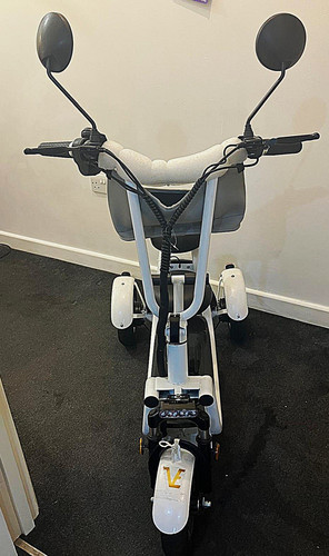 White wheel mobility scooter - mobility,