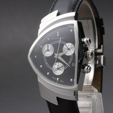 [Near MINT w/Box Paper] Hamilton Ventura H244121 32mm Chronograph Qz Men's Watch
