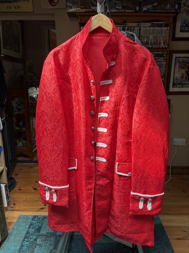 Red dress coat for men - red,