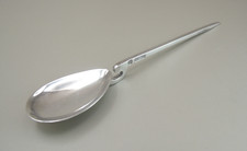 Sterling Silver Cochlearium style replica Roman Spoon Sheffield 1975