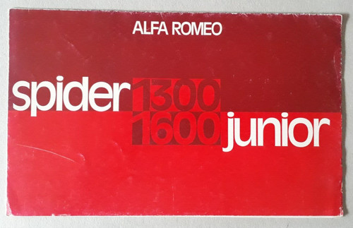 Alfa romeo spider - alfa, junior