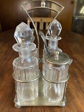 Vintage ~ SILVER Plate & GLASS