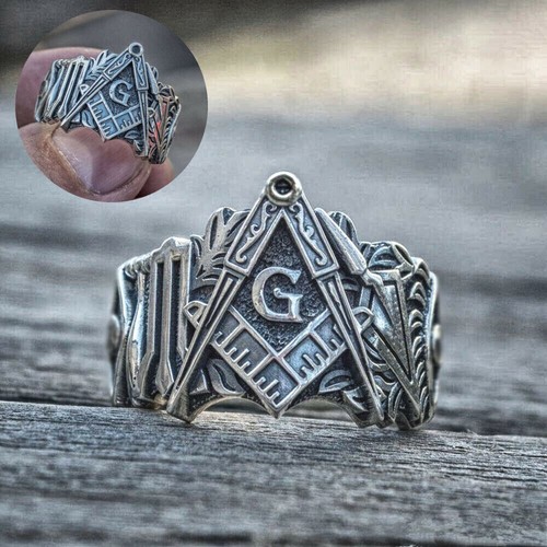 Freemason ring stainless - freemason, steel