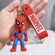 Spider Man Marvel 3D Keychain Bag Accessory Keyring Gift Kids Toys Assorted