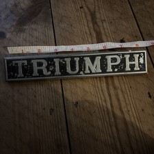 Vintage Original Metal Triumph Herald Car Badge J Fray Bham Part No 623822