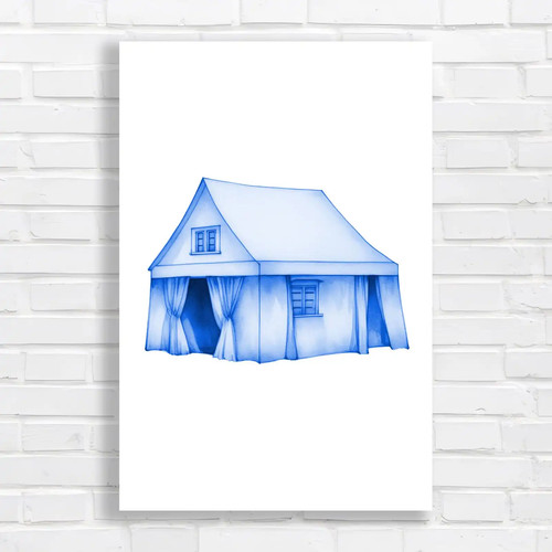 Cozy tent home blue - cozy, canvas