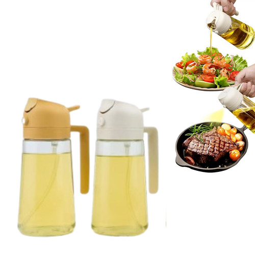 2pack glass oil spray - 2-in-1,