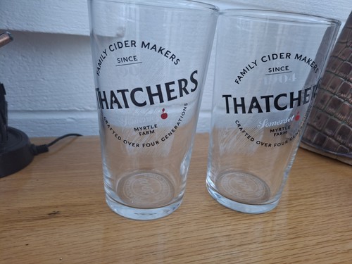 Thatchers pint glasses - x,