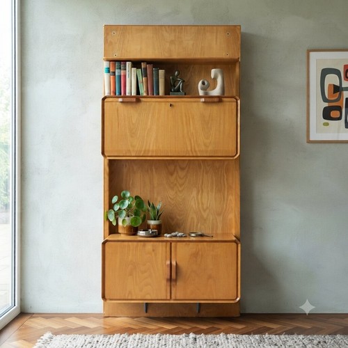 Vintage cabinet maple flap - vintage,