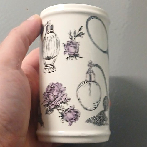 Ceramic bathroom tumbler - ceramic,