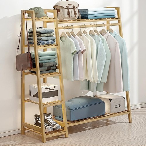 Wooden clothes rail - wooden, rack