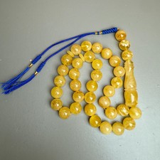 Handmade Yellow Amber Misbaha