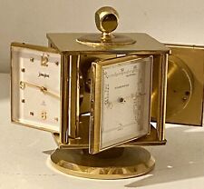 Antique Brass Desk clock/weather Station In Very Good Condition BY Neiman Marcus