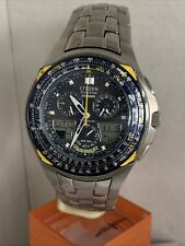 Citizen Men’s Eco Drive Promaster Blue Angels SkyHawk Titanium Watch  JR3090-58L