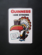 RARE VINTAGE  ADVERTISING CARD FOR   GUINNESS  ,1962