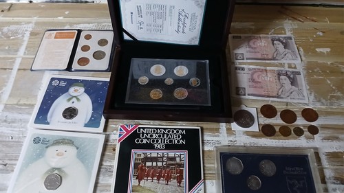 Rare coin and banknotes