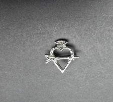 Vintage luckenbooth Scottish brooch by Dawson Bowman, Scotland heart and arrow