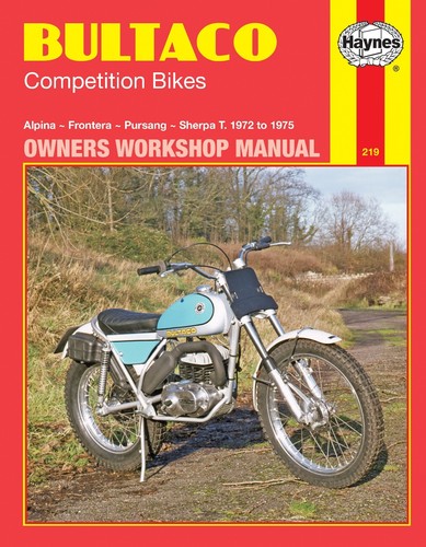 Haynes manual 0219 for bultaco - 0219,