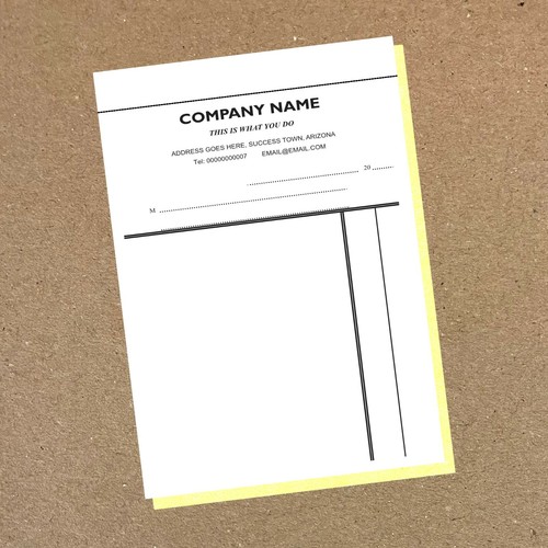 One invoice book - one,