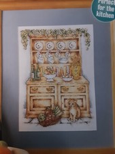 (Y) traditional Welsh kitchen dresser Cross Stitch Chart