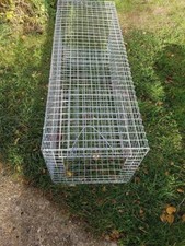 1 x LARGE CATCH-ALIVE ANIMAL TRAP, CAT, DOG, SMALL FOX. FOX CUB, HAND MADE IN UK