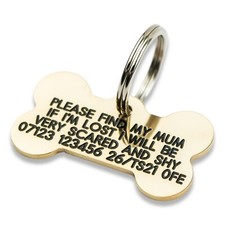 Deeply engraved solid brass