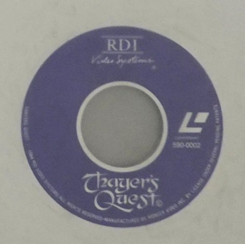 Laserdisc game thayer s - laserdisc, thayer’s