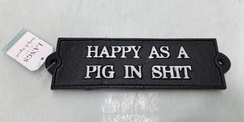 Cast iron sign plaque - iron,
