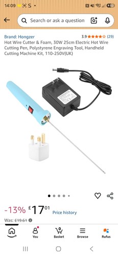 Hot wire cutter foam 30w - wire,