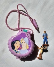 Polly Pocket Disney's Pocahontas Once Upon A Time Locket Necklace From 1995