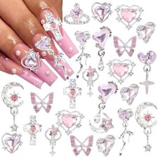 24pcs Y2k Style DIY Nail