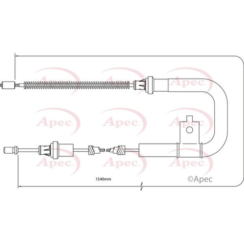 Apec handbrake cable - handbrake,