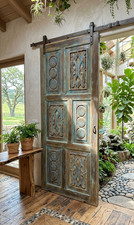 Vintage Carved Wood Door Panel