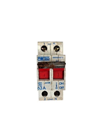 Proteus 63amp double pole main - proteus,