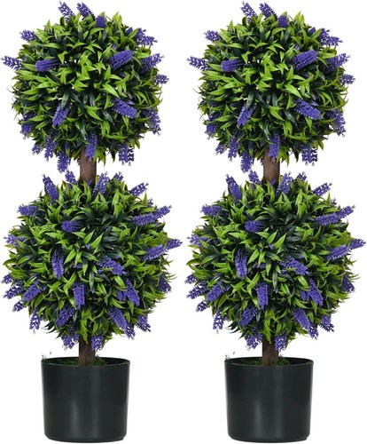 Homcom set potted - of,
