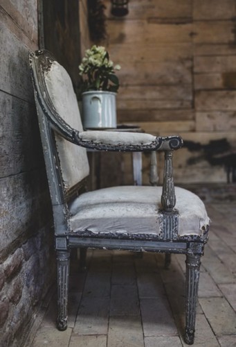 Vintage french antique chair - vintage,