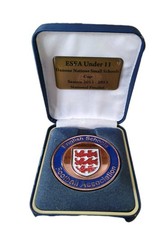ENGLISH SCHOOLS FOOTBALL ASSOCIATION MEDAL Danone medallion boxed 2012-2013