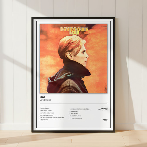 David bowie low album poster - david,