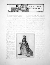 Old Antique Print English Coronation Robes Queen CharlottePages 1902