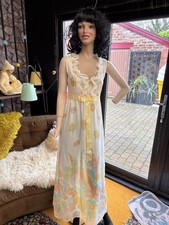 Vintage sheer long floral - sheer,